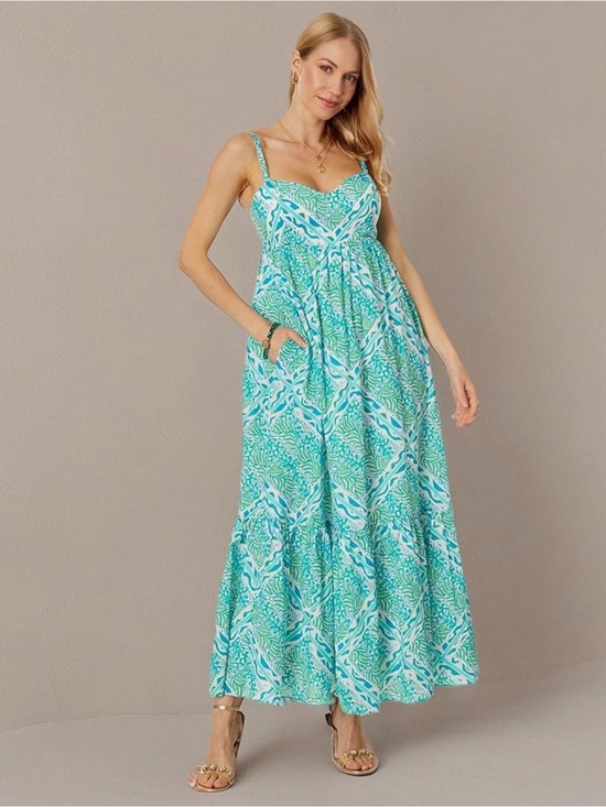 Lilly Pulitzer Dresses & Skirts - Lilly Pulitzer Prism Blue Good Greef Engineered Maxi Dress